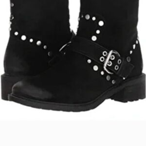 Stylish Black Studded Women's Boots